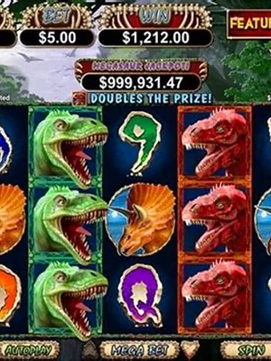 Megasaur by RealTime Gaming at Slot Madness casino